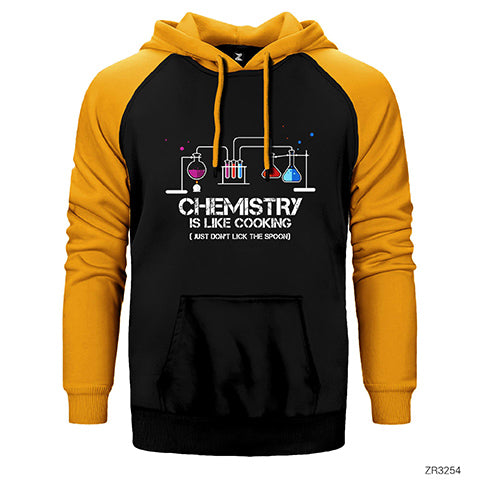 Kimyager Cooking Çift Renk Reglan Kol Sweatshirt / Hoodie