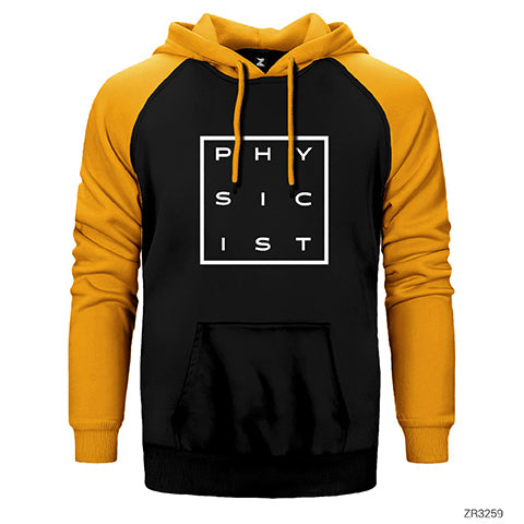Physicist Box Çift Renk Reglan Kol Sweatshirt / Hoodie