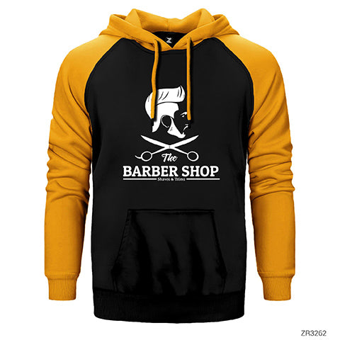 The Barber Shop Çift Renk Reglan Kol Sweatshirt / Hoodie