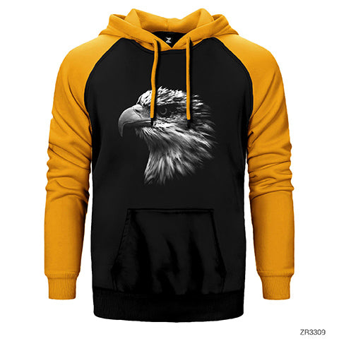 Kartal İhtişam Çift Renk Reglan Kol Sweatshirt / Hoodie