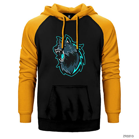 Kurt 3D Çift Renk Reglan Kol Sweatshirt / Hoodie