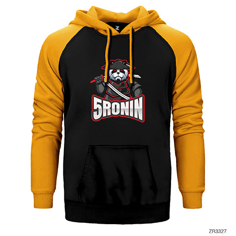5Ronin Çift Renk Reglan Kol Sweatshirt / Hoodie