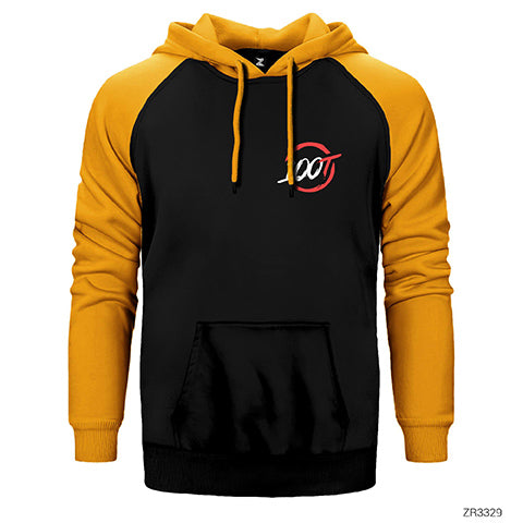 100 Thieves Çift Renk Reglan Kol Sweatshirt / Hoodie