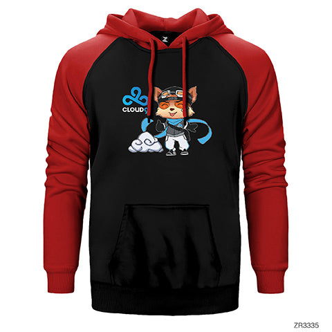 Cloud9 Teemo Çift Renk Reglan Kol Sweatshirt / Hoodie
