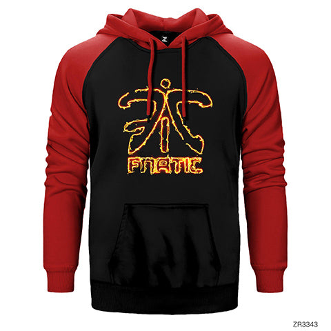 Fnatic Fired Up Çift Renk Reglan Kol Sweatshirt / Hoodie