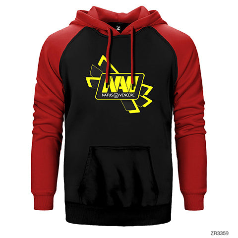 Natus Vincere Cross Line Çift Renk Reglan Kol Sweatshirt / Hoodie