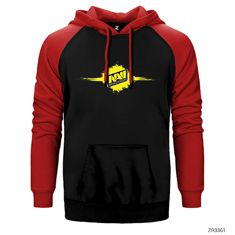 Natus Vincere Horizontal Splash Çift Renk Reglan Kol Sweatshirt / Hoodie