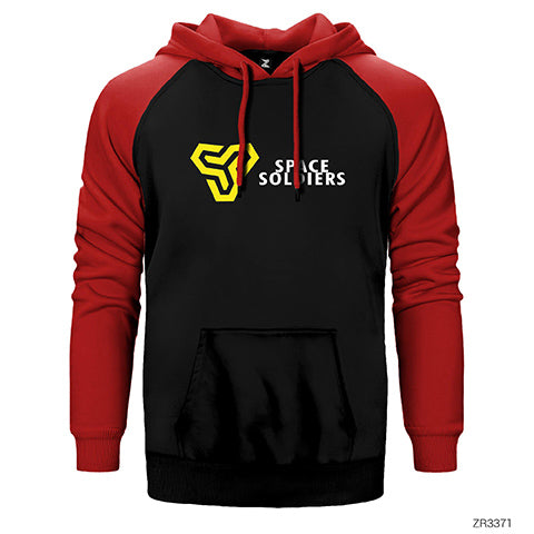Space Soldiers Article Çift Renk Reglan Kol Sweatshirt / Hoodie