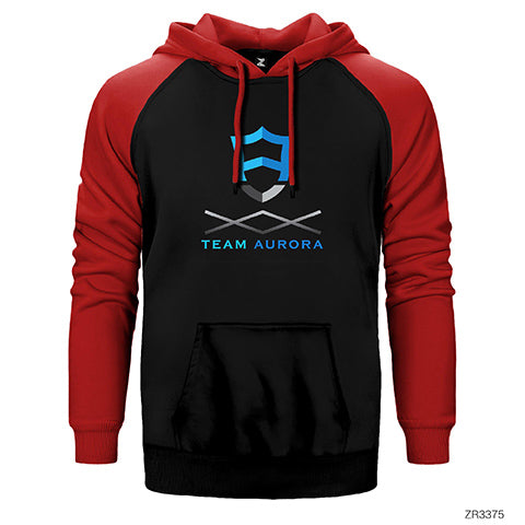 Team Aurora Çift Renk Reglan Kol Sweatshirt / Hoodie