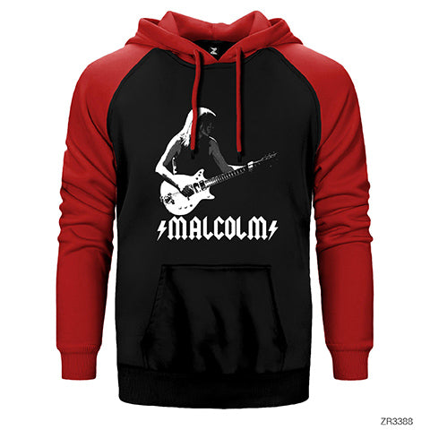 AC DC Malcolm Çift Renk Reglan Kol Sweatshirt / Hoodie