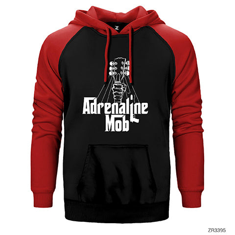 Adrenaline Mob Guitar Çift Renk Reglan Kol Sweatshirt / Hoodie