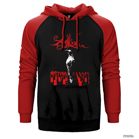 Agalloch Crown Çift Renk Reglan Kol Sweatshirt / Hoodie