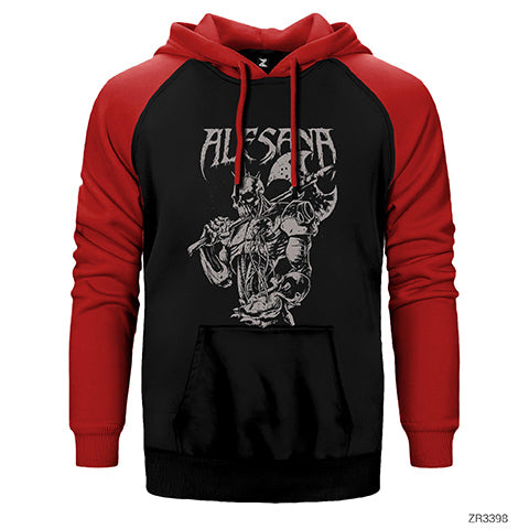 Alesana Çift Renk Reglan Kol Sweatshirt / Hoodie