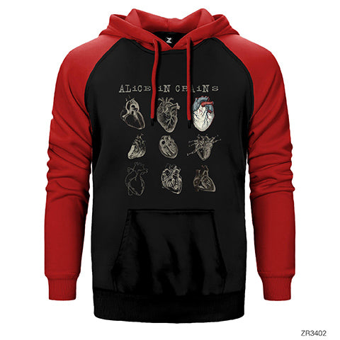Alice In Chains Heart Attack Çift Renk Reglan Kol Sweatshirt / Hoodie