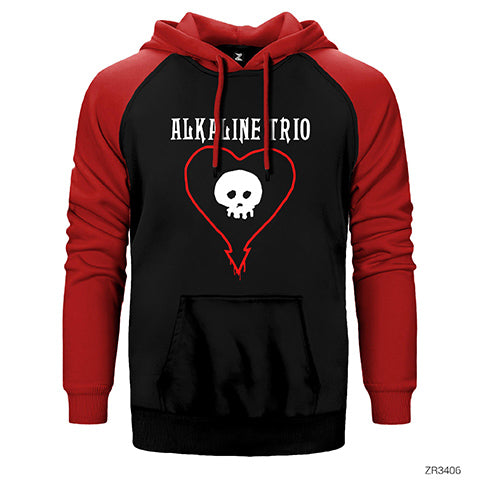 Alkaline Trio Hearth Çift Renk Reglan Kol Sweatshirt / Hoodie