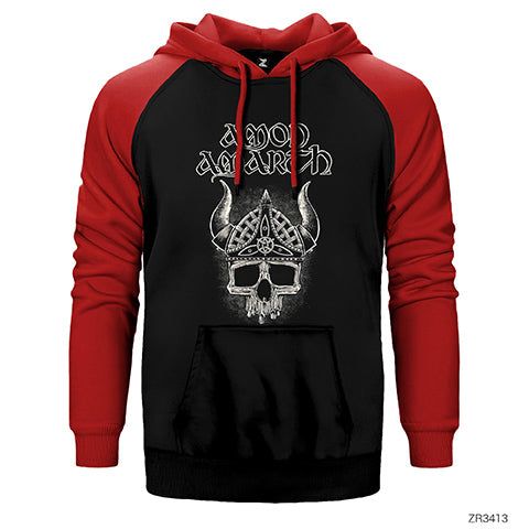Amon Amarth Viking Çift Renk Reglan Kol Sweatshirt / Hoodie