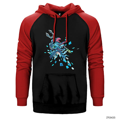 Fizz Tricks Çift Renk Reglan Kol Sweatshirt / Hoodie