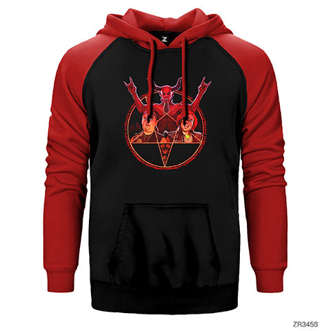 Tenacious D Beezleboss Çift Renk Reglan Kol Sweatshirt / Hoodie