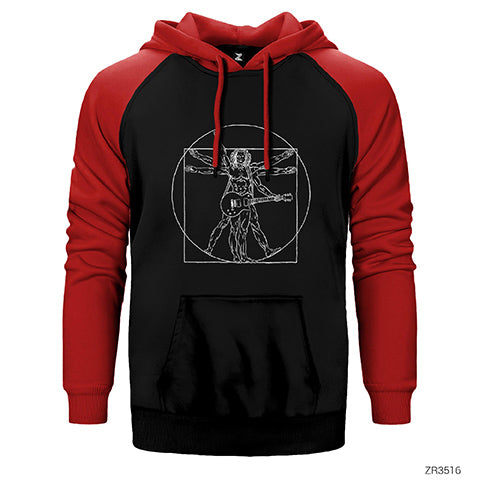 Antik Müzisyen Çift Renk Reglan Kol Sweatshirt / Hoodie