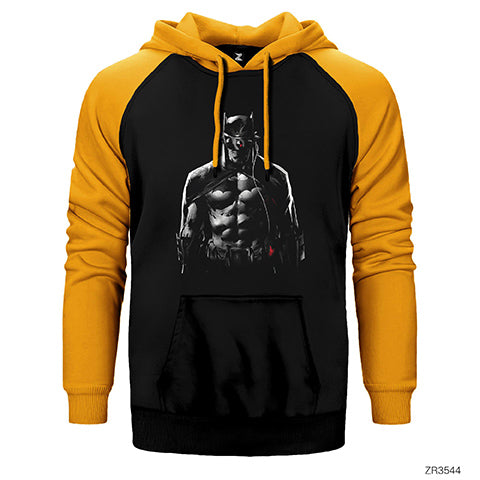 Batman Who Laughs Çift Renk Reglan Kol Sweatshirt / Hoodie