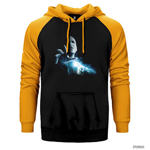 Lord Voldemort Çift Renk Reglan Kol Sweatshirt / Hoodie