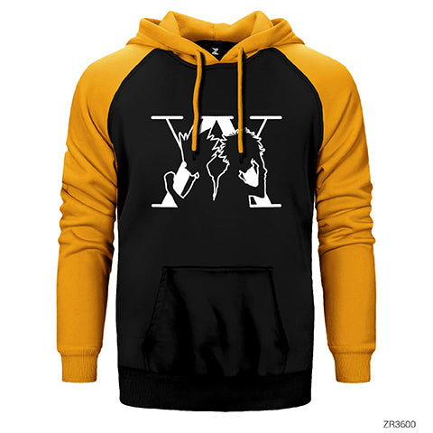 Hunter-x-hunter Killua And Gon Çift Renk Reglan Kol Sweatshirt / Hoodie
