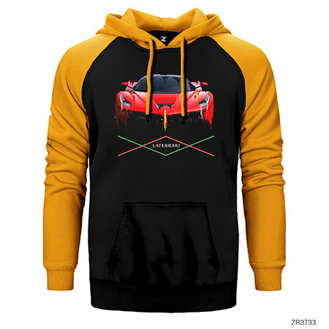 LaFerrari Çift Renk Reglan Kol Sweatshirt / Hoodie