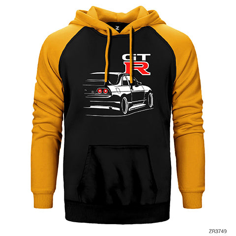 Nissan Skyline GT-R R33 Çift Renk Reglan Kol Sweatshirt / Hoodie