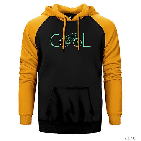Bisiklet COOL Çift Renk Reglan Kol Sweatshirt / Hoodie