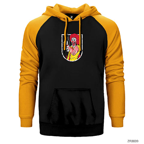 Rebel Donalds Çift Renk Reglan Kol Sweatshirt / Hoodie
