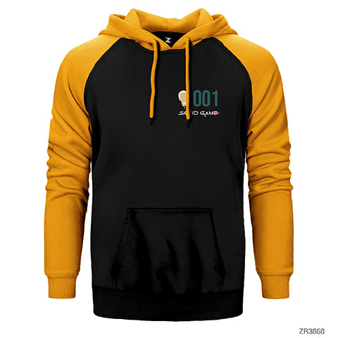 Squid Game Gamer 001 Çift Renk Reglan Kol Sweatshirt / Hoodie
