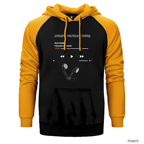 5 Seconds Of Summer Amnesia Çift Renk Reglan Kol Sweatshirt / Hoodie