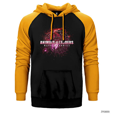 Animal As Leaders Wave of Babies Çift Renk Reglan Kol Sweatshirt / Hoodie