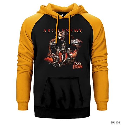 Arch Enemy Khaos Legions Çift Renk Reglan Kol Sweatshirt / Hoodie