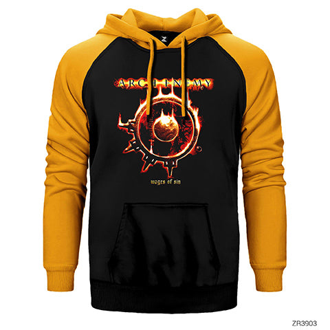 Arch Enemy Wages of Sin Çift Renk Reglan Kol Sweatshirt / Hoodie