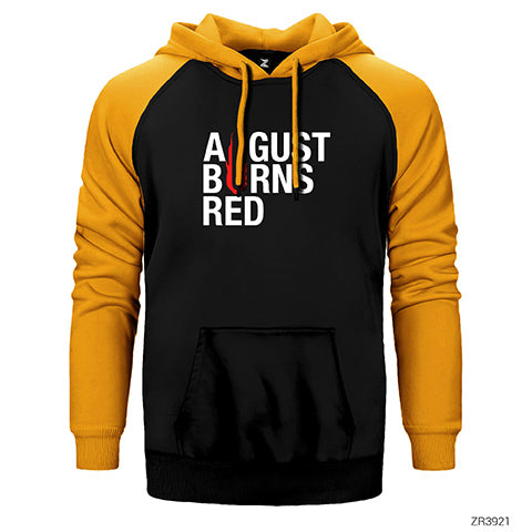 August Burns Red Çift Renk Reglan Kol Sweatshirt / Hoodie