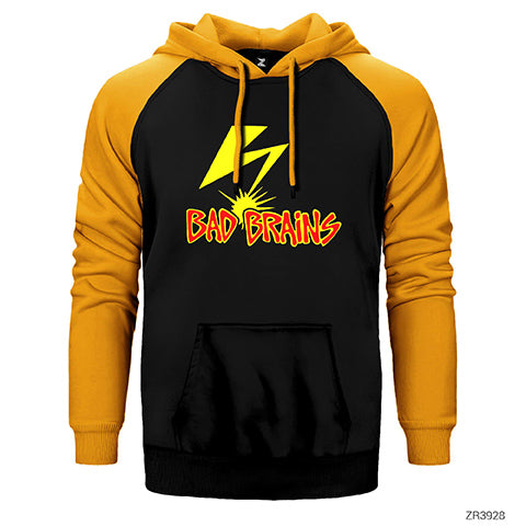 Bad Brains Lighting Çift Renk Reglan Kol Sweatshirt / Hoodie