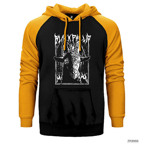 Black Metal Phillip Essential Çift Renk Reglan Kol Sweatshirt / Hoodie