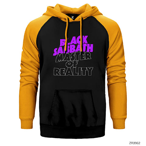 Black Sabbath Master of Reality Çift Renk Reglan Kol Sweatshirt / Hoodie