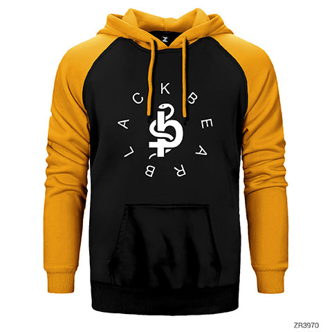 Blackbear Logo Çift Renk Reglan Kol Sweatshirt / Hoodie