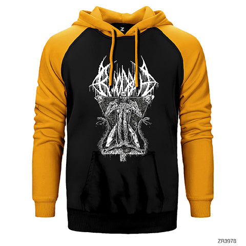 Bloodbath Morbid Antichrist Classic Çift Renk Reglan Kol Sweatshirt / Hoodie