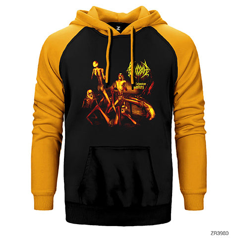 Bloodbath The Fathonhess Mastery Çift Renk Reglan Kol Sweatshirt / Hoodie