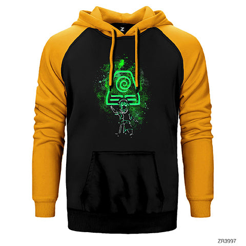 Avatar Toprak Element Çift Renk Reglan Kol Sweatshirt / Hoodie