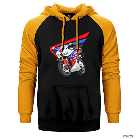 Honda CBR 600 hrc Çift Renk Reglan Kol Sweatshirt / Hoodie