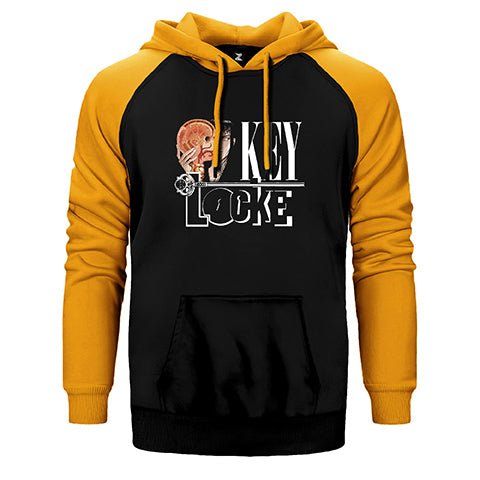 Locke Key Head Keys Çift Renk Reglan Kol Sweatshirt / Hoodie