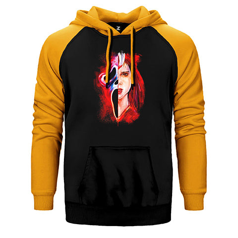 Scream Blood Çift Renk Reglan Kol Sweatshirt / Hoodie