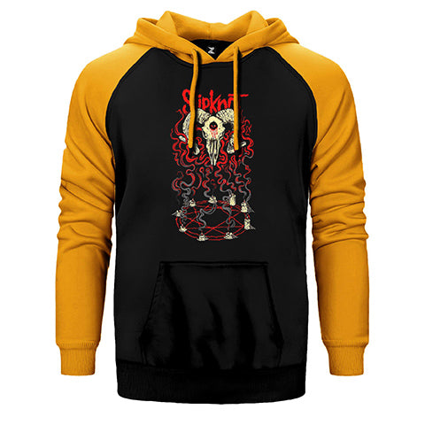 Slipknot Devil Çift Renk Reglan Kol Sweatshirt / Hoodie