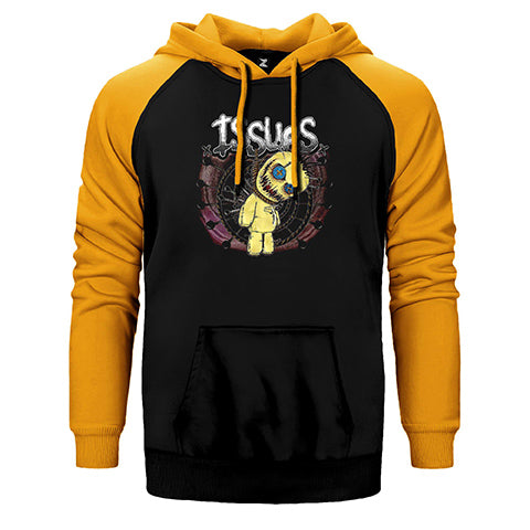 Korn Issups Çift Renk Reglan Kol Sweatshirt / Hoodie