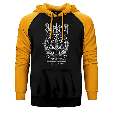 Slipknot Wreath Çift Renk Reglan Kol Sweatshirt / Hoodie