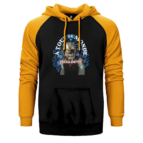 Megadeth A Tout Le Monde Çift Renk Reglan Kol Sweatshirt / Hoodie
